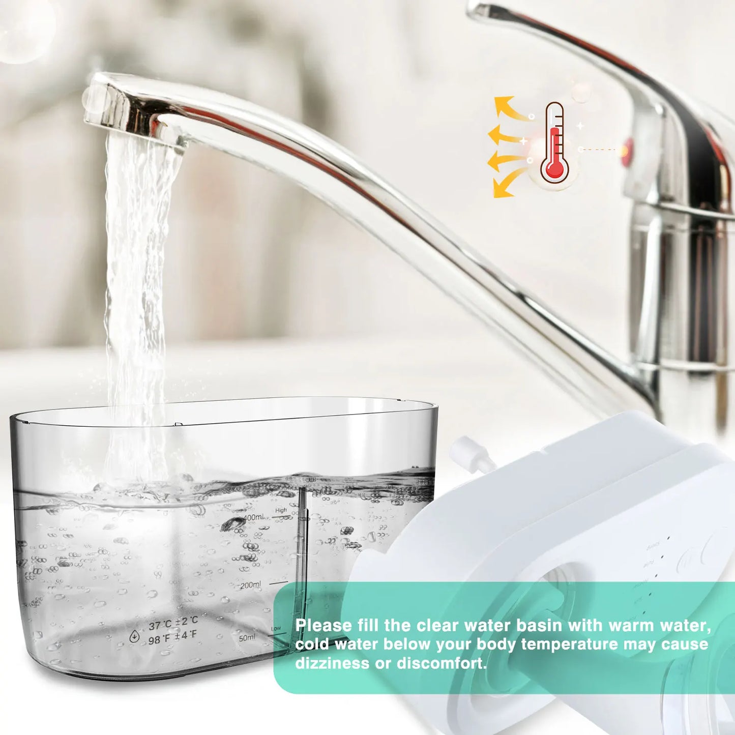 Elektrisk rengjøringssett for ører - sikker fjerning av ørevoks, 400 ml, 4 moduser