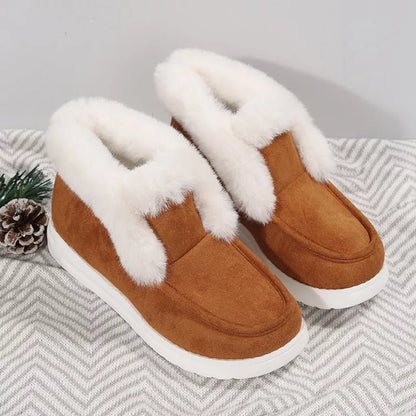 Semskede damesko med fôr for vinteren