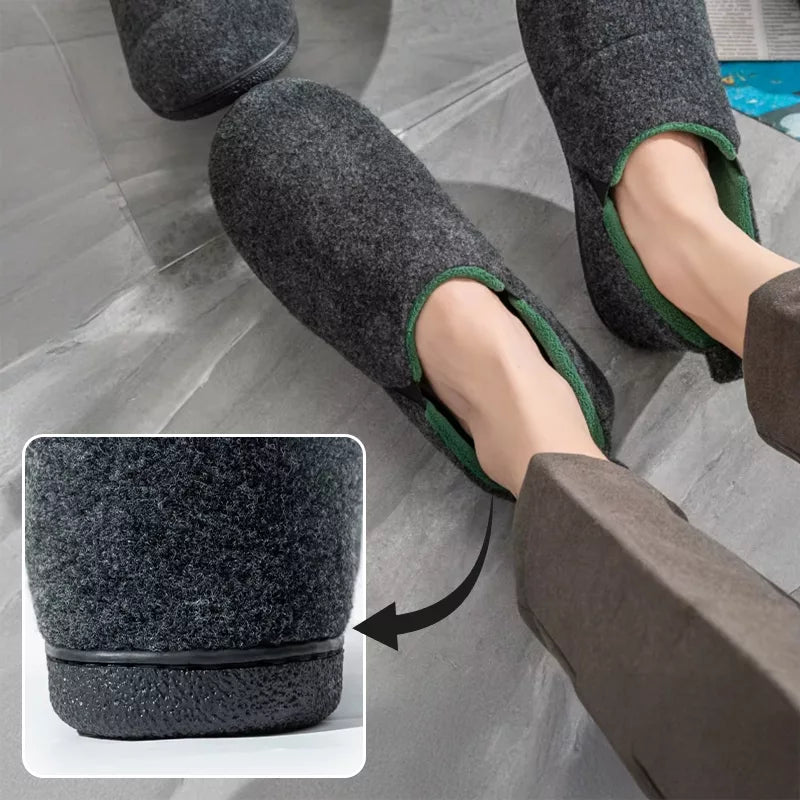 Tøfler til hjemmet i varm bomull