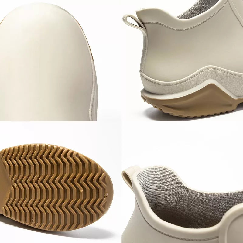 Vanntette ankelhøye regnstøvler med sklisikker såle for kvinner