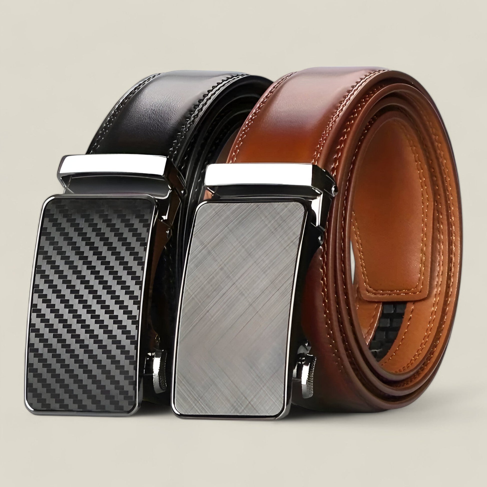 Cintura Uomo Elegante con Fibbia Automatica Ð Design Minimalista per Stile Versatile 1