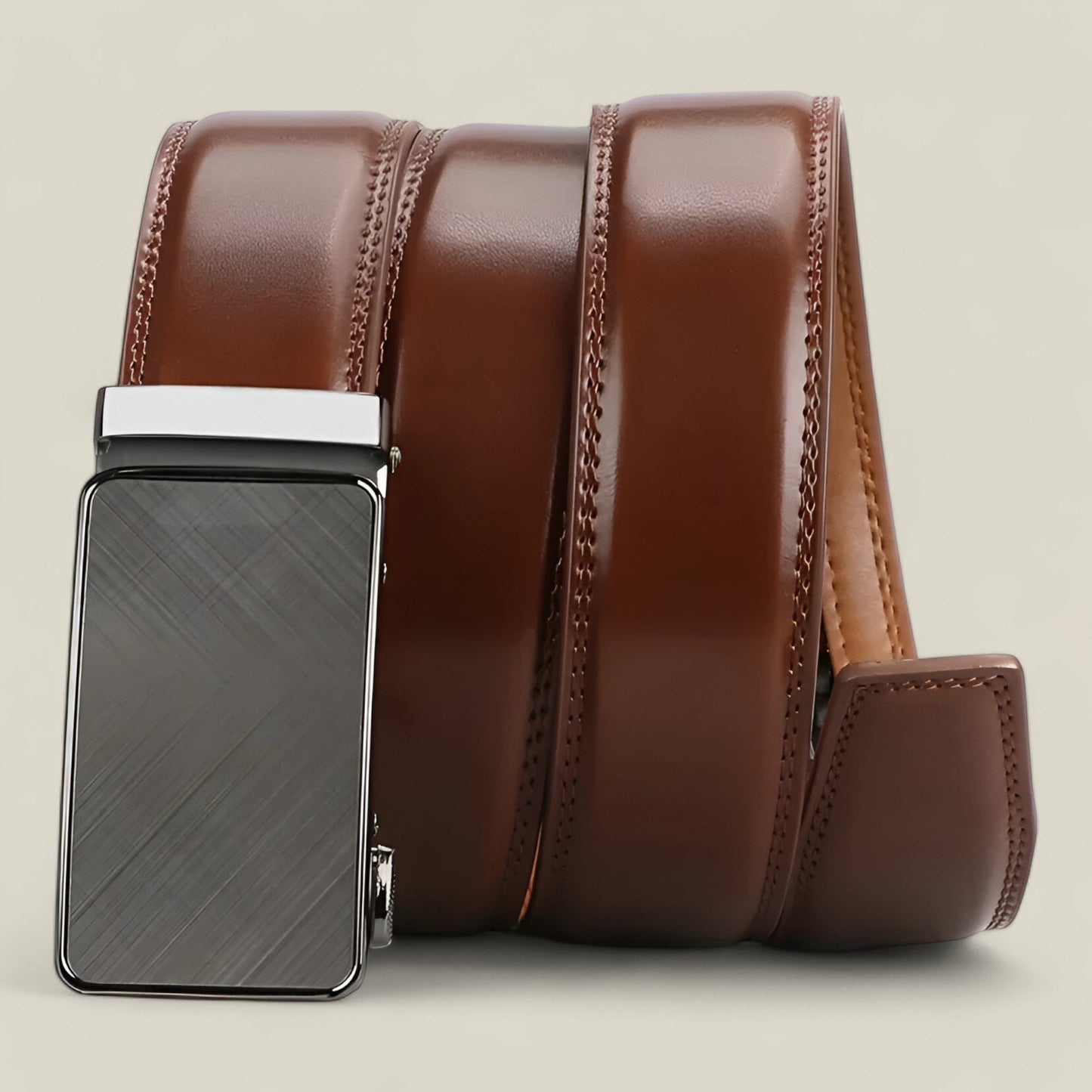 Cintura Uomo Elegante con Fibbia Automatica Ð Design Minimalista per Stile Versatile 3