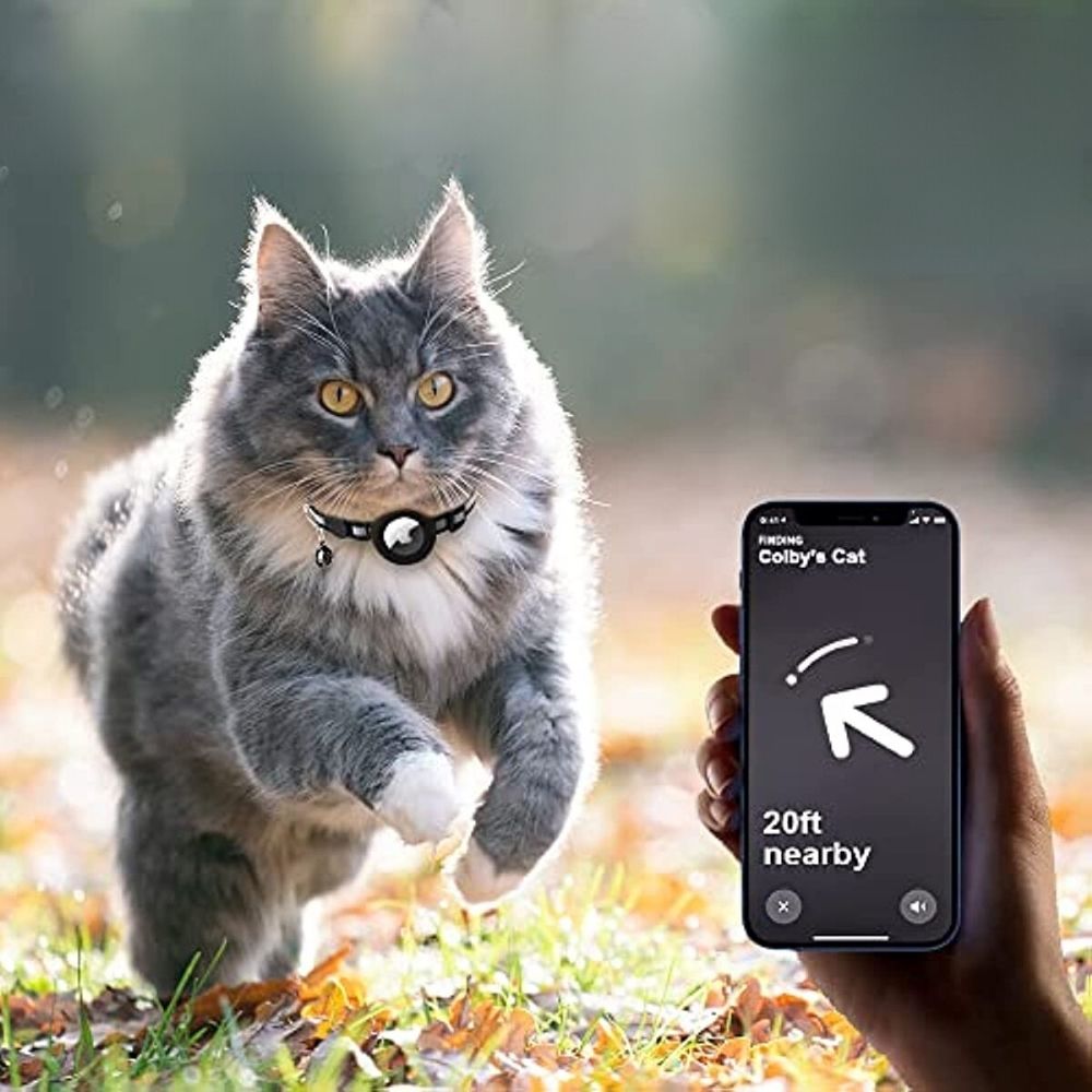 Collare GPS Gatto con Chiusura a Sgancio Rapido e Design Riflettente Ð Sicurezza e Tracciamento per Gatti Avventurosi 1