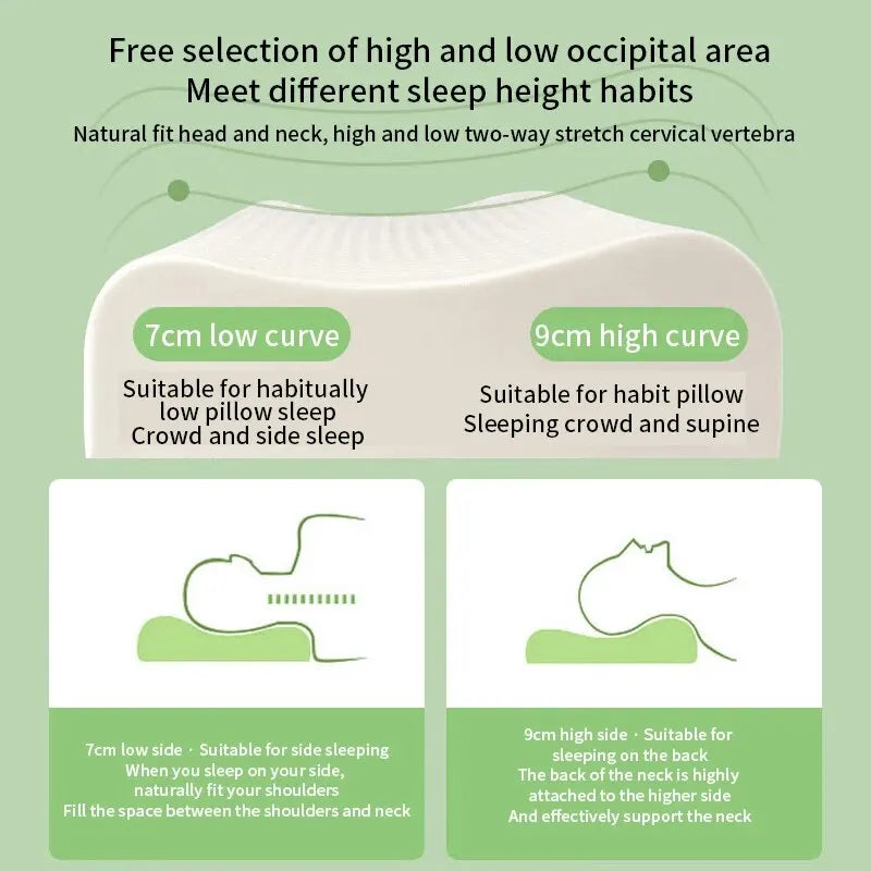 Ortopedisk Nakkepute i Naturlig Latex med Memory Foam - Komfort og Ideell Støtte