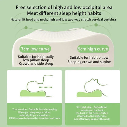 Ortopedisk Nakkepute i Naturlig Latex med Memory Foam - Komfort og Ideell Støtte