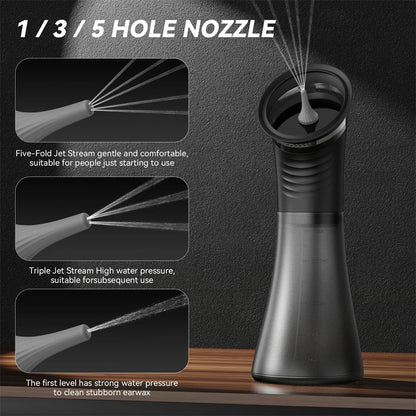 EarClean - Enhet for Fjerning av Ørevoks med Tank og Temperatursensor