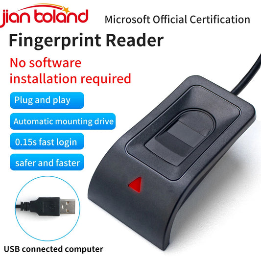 USB-fingeravtrykksleser for Windows 10 og 11 – Sikker biometrisk tilgang og Plug and Play