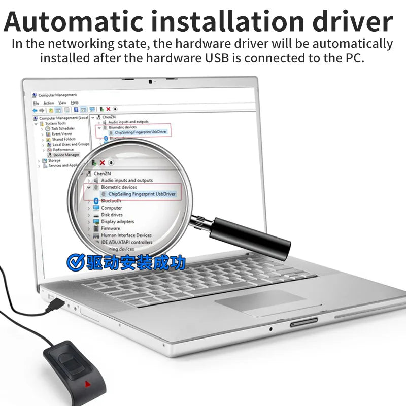 USB-fingeravtrykksleser for Windows 10 og 11 – Sikker biometrisk tilgang og Plug and Play