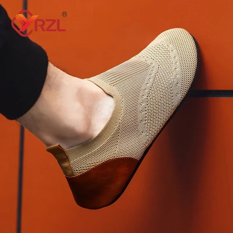 Herresommer mokasiner pustende i mesh - komfortable casual slip-on sko