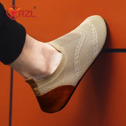 Herresommer mokasiner pustende i mesh - komfortable casual slip-on sko