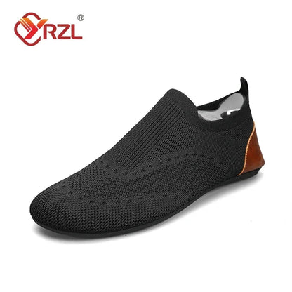 Herresommer mokasiner pustende i mesh - komfortable casual slip-on sko