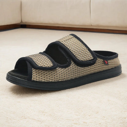 Justerbare tøfler for diabetikere unisex - komfortsko for hovne føtter