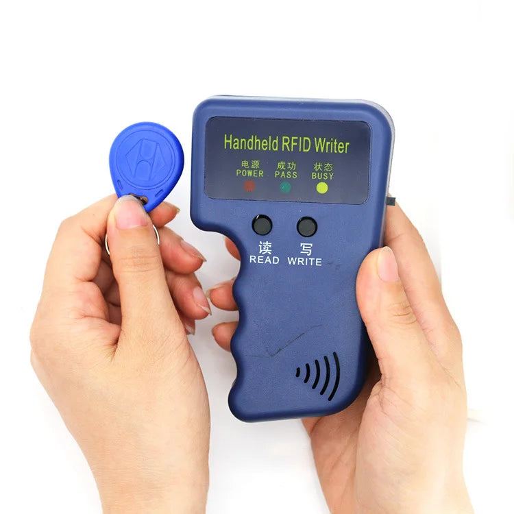 Bærbar RFID-programmerer 125KHz for duplisering og skriving av kort og nøkler – Enkel å bruke med LED-indikator