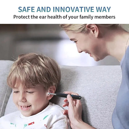 Trådløs ørepropprenser med 1296P kamera, USB-C lading og WiFi