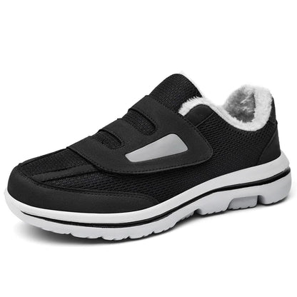 Komfortable vinter sko for eldre med bred tå - diabetessko for hovne føtter og ortopedisk støtte