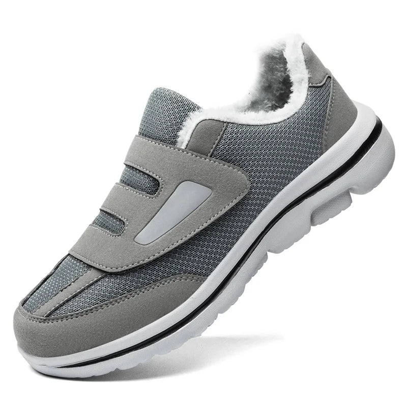 Komfortable vinter sko for eldre med bred tå - diabetessko for hovne føtter og ortopedisk støtte