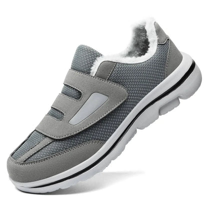 Komfortable vinter sko for eldre med bred tå - diabetessko for hovne føtter og ortopedisk støtte