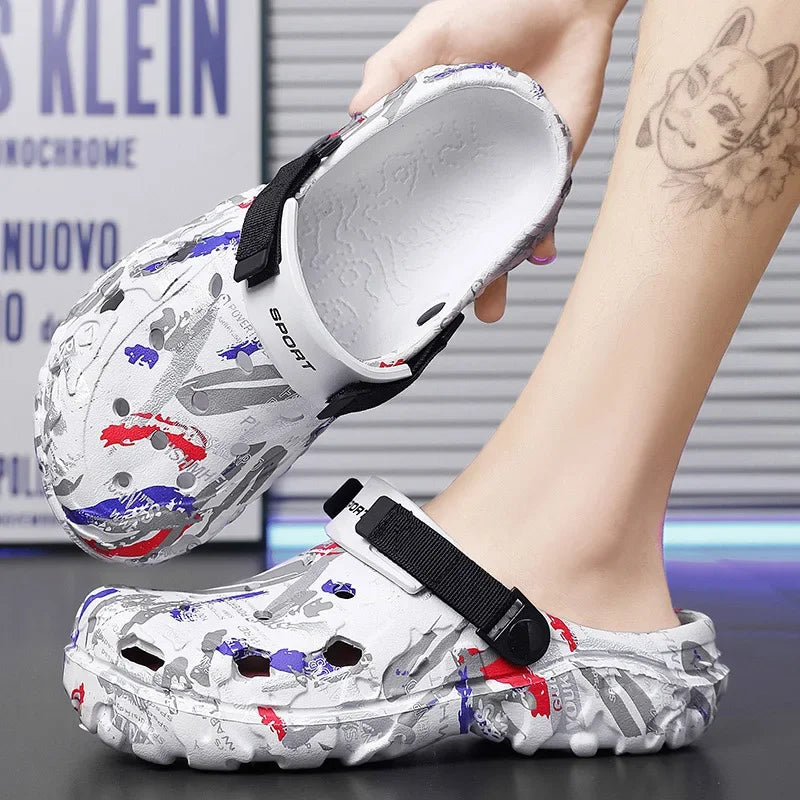 Komfortable sommerlige herresandaler store størrelser 47, lett og pustende design