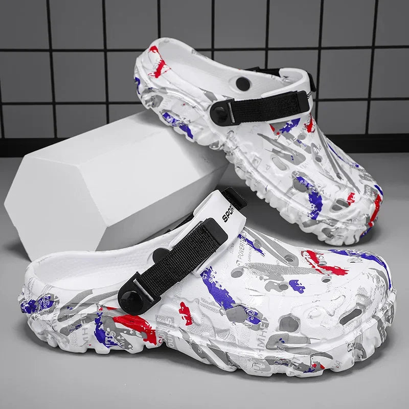 Komfortable sommerlige herresandaler store størrelser 47, lett og pustende design