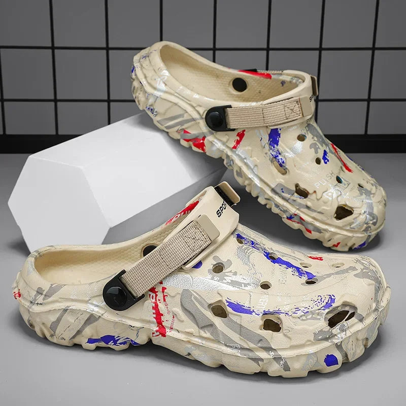 Komfortable sommerlige herresandaler store størrelser 47, lett og pustende design