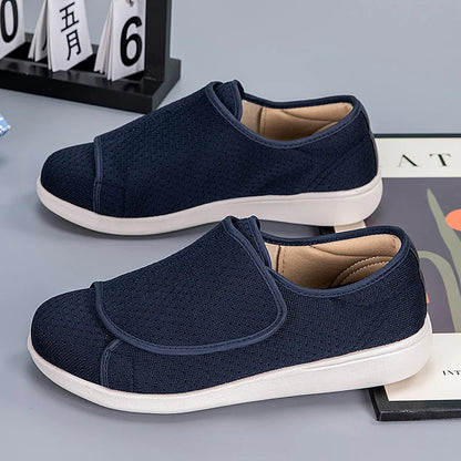 Lettere Ortopediske Sko for Diabetikere med Justerbar Lukking og Høyt Bue Støtte