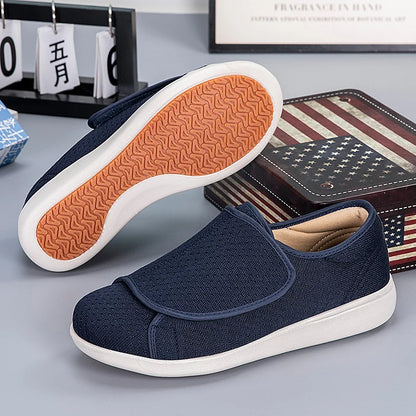 Lettere Ortopediske Sko for Diabetikere med Justerbar Lukking og Høyt Bue Støtte