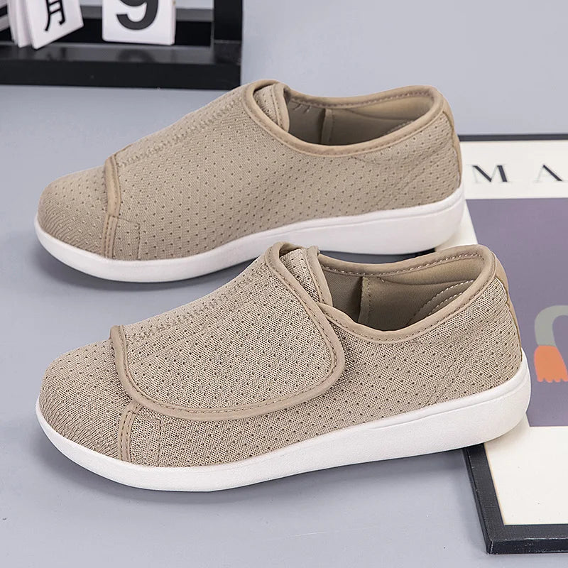 Lettere Ortopediske Sko for Diabetikere med Justerbar Lukking og Høyt Bue Støtte