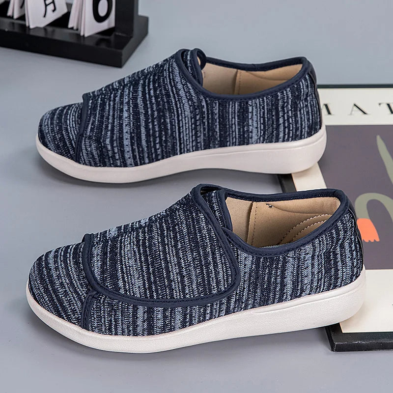 Lettere Ortopediske Sko for Diabetikere med Justerbar Lukking og Høyt Bue Støtte