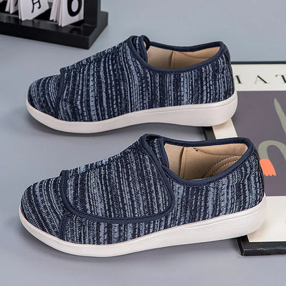 Lettere Ortopediske Sko for Diabetikere med Justerbar Lukking og Høyt Bue Støtte