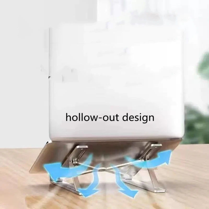 Supporto Pieghevole in Alluminio per Laptop - Design Ergonomico e Ventilato