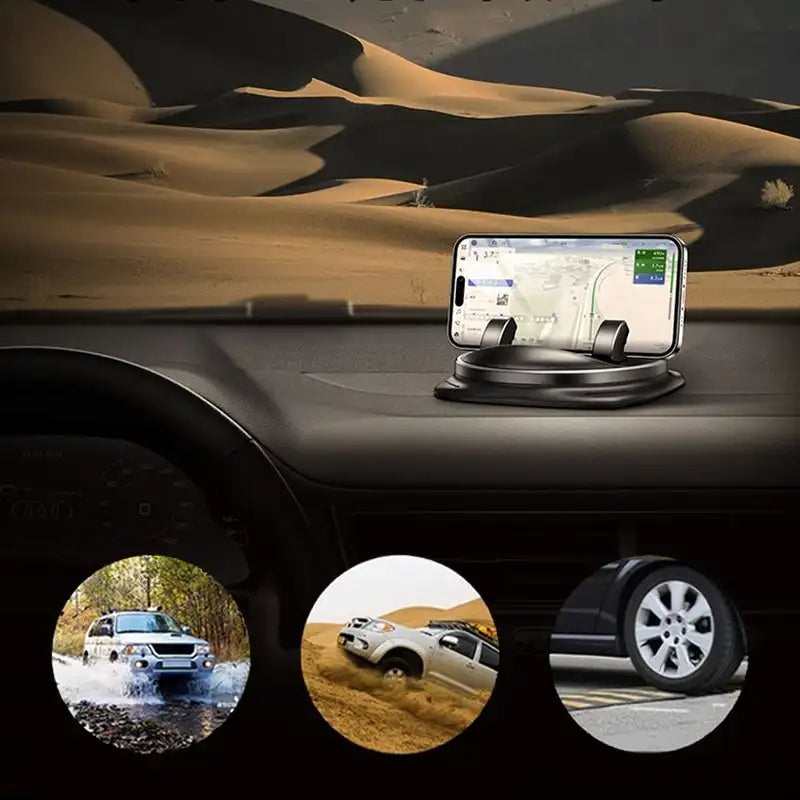 Supporto Telefono Auto Universale con Rotazione a 360° Ð Installazione Facile per Sicurezza e Comfort 3