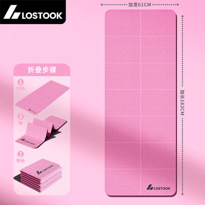 Tappetino Yoga Extra Largo Antiscivolo Pieghevole per Fitness e Pilates