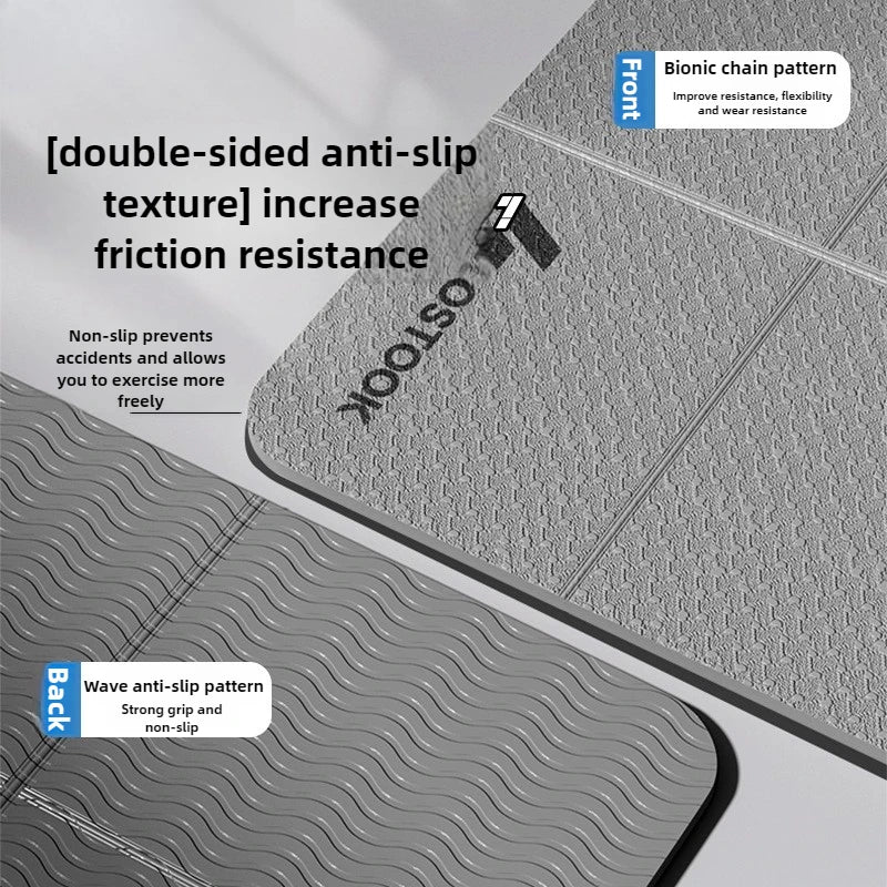 Tappetino Yoga Extra Largo Antiscivolo Pieghevole per Fitness e Pilates