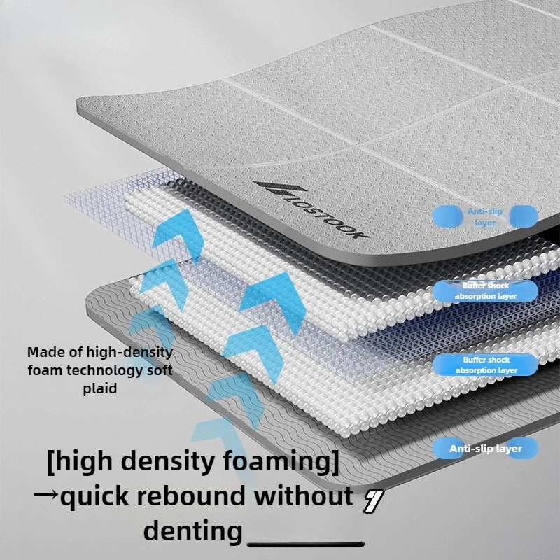 Tappetino Yoga Extra Largo Antiscivolo Pieghevole per Fitness e Pilates