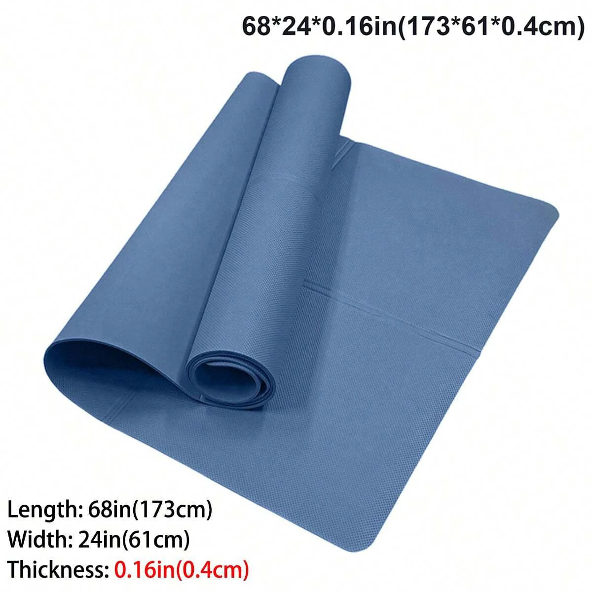 Tappetino Yoga Professionale Pieghevole in EVA Ecologico per Fitness e Pilates 3mm/4mm/6mm