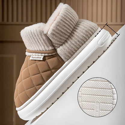 Vinter tøfler Ugg i plysj med tykk såle sklisikker