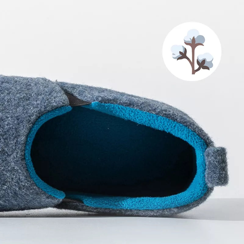 Tøfler til hjemmet i varm bomull